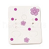 50Pcs Rectangle Paper Flower Print Earring Display Cards X1-CDIS-M008-01C-1