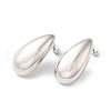Brass Teardrop Stud Earrings for Women EJEW-Q024-08P-1