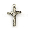 Alloy Crucifix Cross Pendants TIBEP-R336-072AS-FF-1