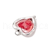 7Pcs Alloy and Glass Pendants PALLOY-JF03366-03-5