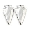 Electroplated Synthetic Non-Magnetic Hematite Pendants G-C136-03D-1