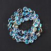 Faceted Glass Beads Strands EGLA-E030-01G-3