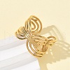 304 Stainless Steel Cuff Rings RJEW-P150-01G-3