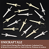 Unicraftale 32Pcs 2 Colors Rack Plating Alloy Big Pendants FIND-UN0002-85-5