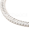 Brass Micro Pave Cubic Zirconia Link Chain Necklaces BJEW-F416-06P-2