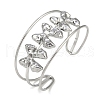 Non-Tarnish 304 Stainless Steel Wide Hollow Bowknot Open Cuff Bangles BJEW-Q348-04P-01-1