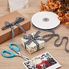 Nylon Tartan Printed Ribbon OCOR-WH0097-70B-4