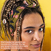 Tibetan Style Alloy & Cowrie Shell Braiding Hair Pendants Decoration OHAR-AB00016-6