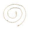 Brass Oval Link Chains Necklace for Women NJEW-P265-23G-3
