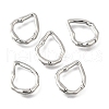 Brass Irregularity Spring Gate Rings KK-U072-43A-P-1