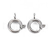 Non-Tarnish 304 Stainless Steel Spring Ring Clasps STAS-N095-049P-1