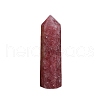 Point Tower Natural Strawberry Quartz Healing Stone Wands PW-WG27186-01-5
