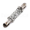 Vintage Alloy with Rhinestone Cardigan Clips JEWB-B002-08AS-2