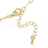 Brass Ring Link Paperclip Chain Necklaces NJEW-A042-05G-6