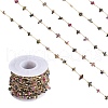 Natural Tourmaline Chips Beaded Chains CHC-SZ0001-62C-1