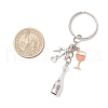Alloy Enamel Pendant Keychains KEYC-JKC01267-3