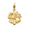 Sunflower 304 Stainless Steel Pendant Decorations STAS-R159-31G-1