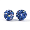 Polymer Clay Pave Rhinestone Beads RB-T018-01B-2