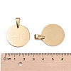 Ion Plating(IP) 304 Stainless Steel Pendants STAS-I135-29G-6