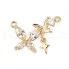 Brass Micro Pave Cubic Zirconia Pendants KK-S531-11G-B-1