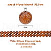 HOBBIESAY 2 Strands Natural Elephant Skin Jasper/Miriam Stone/Calligraphy Stone Bead Strands G-HY0001-14-2