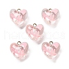 Transparent Resin Enamel Pendants RESI-D076-01C-1