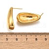 Ion Plating(IP) 304 Stainless Steel Teardrop Stud Earrings for Women EJEW-K244-10G-3