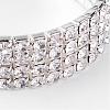 4 Row stretch Rhinestone Bracelet B115-4-3