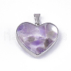 Natural Amethyst Pendants STAS-T043-01H-1