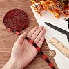 Cotton & Silk Blended Yarns Rhombus Ribbon for Handle OCOR-WH0085-71B-3