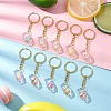 Transparent Resin Pendants Keychain KEYC-JKC01220-1