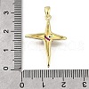 Brass Pave Cubic Zirconia Pendants KK-U072-38G-4