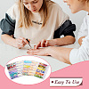  5 Bags 5 Styles Plastic Nail Art Glitter Sequins MRMJ-TA0001-32-5