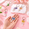 6Pcs Cat Eye Keychain KEYC-TAC00043-6