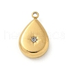 304 Stainless Steel Rhinestone Pendants STAS-I322-27G-03-2