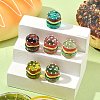 6Pcs 6 Colors Resin Cabochons RESI-CJ0004-27-6