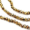Transparent Electroplate Glass Beads Strands X-EGLA-A039-T3mm-UA11-3