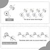 Unicraftale 20pcs 304 Stainless Steel Ball Stud Earring Post FIND-UN0001-12-6