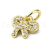 Brass Micro Pave Cubic Zirconia Pendants KK-H475-22G-02-2