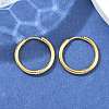 Ion Plating(IP) 304 Stainless Steel Huggie Hoop Earrings X-EJEW-F111A-19mm-G-4