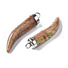 Natural Unakite Pendants G-S356-12B-3