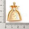 Brass Micro Pave Cubic Zirconia Pendants KK-P250-19G-3