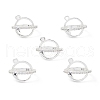 Rack Plating Brass Pave Clear Cubic Zirconia Bead Cage Pendants KK-G464-10S-4