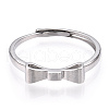 925 Sterling Silver Adjustable Ring Settings STER-T007-05P-2