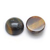 Natural Tiger Eye Cabochons G-P393-R12-10mm-2