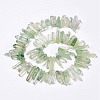 Natural Crackle Quartz Crystal Dyed Beads Strands G-I345-05G-3