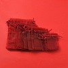 30Pcs 4 Styles Rectangle Organza Bags Jewellery Storage Pouches Wedding Favour Party Mesh Drawstring Gift OP-FS0001-01A-9