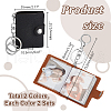 AHADERMAKER 4 Sets 2 Colors Mini Photo Keychain KEYC-GA0001-36-2