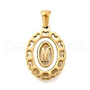 Golden 304 Stainless Steel Pendants STAS-K300-02G-M-1