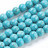 Synthetic Turquoise Beads Strands X-TURQ-S192-8mm-2-1